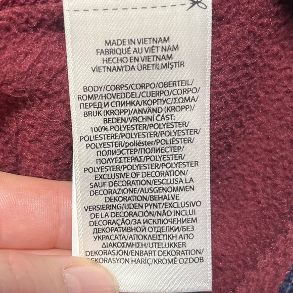 Polo by Ralph Lauren Men's Maroon Fleece Vest - Picture 5 of 7